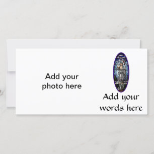 Ostern: Auferstehung von Christi-Buntglas Feiertagskarte