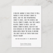 Ostern-Auferstehungs-heilige Karten w/prayer (Rückseite)