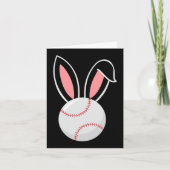 Ostern Baseball Bunny Oars Fun Baseball Ostern Karte (Vorderseite)
