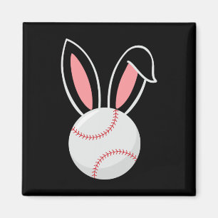 Ostern Baseball Bunny Oars Fun Baseball Ostern Magnet