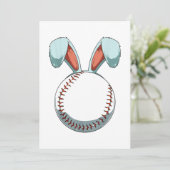 Ostern Baseball Ostern Ostern Ostern Einladung (Stehend Vorderseite)