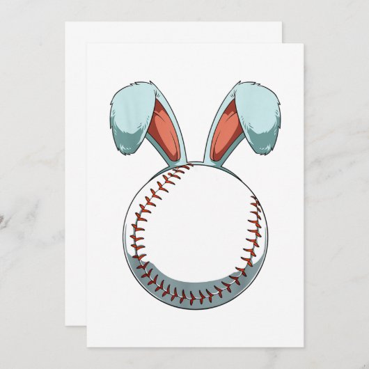 Ostern Baseball Ostern Ostern Ostern Einladung (Vorne/Hinten)