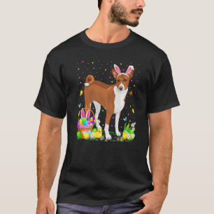 Ostern Basenji Dog Bunny Egg Jagd Basenji Easte T-Shirt