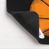 Ostern Basketball Rabbit Bunny Happy Ostertag 2 Mousepad (Ecke)