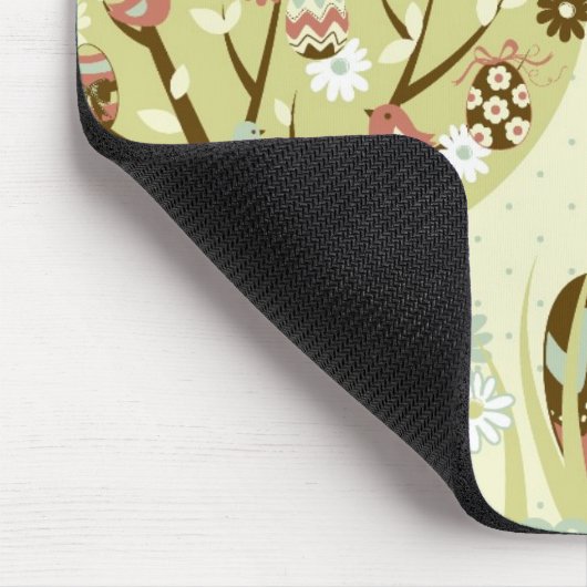 Ostern-Baum und eine Wäscheleine mit Buchstaben Mousepad (Ecke)