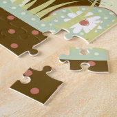 Ostern-Baum und eine Wäscheleine mit Buchstaben Puzzle (Seite)