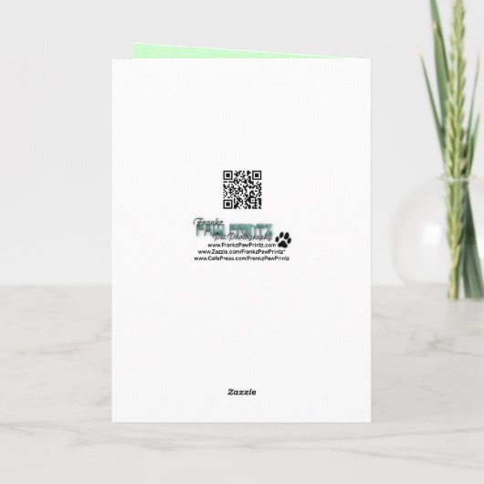 Ostern - Beagle - Brady Feiertagskarte (Rückseite)