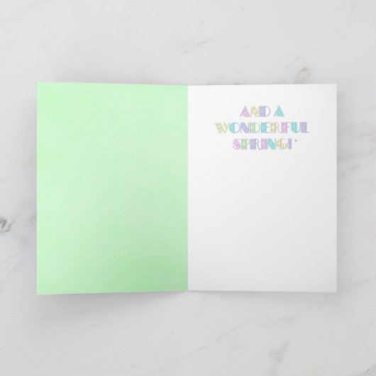 Ostern - Beagle - Brady Feiertagskarte (Innenseite)