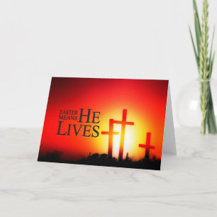 Ostern bedeutet, dass er Karte lebt