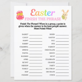 Ostern beendet das Phrase-Spiel