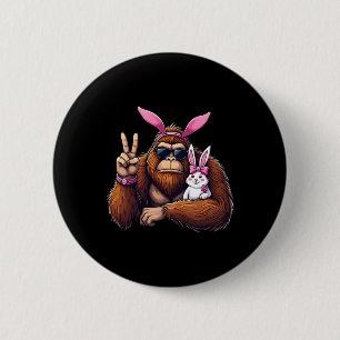 Ostern Bigfoot Bunny Funny Ostertag Sasquatch Bed Button