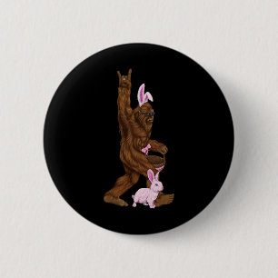 Ostern Bigfoot Bunny in einem Bysket ist Spaß für Button