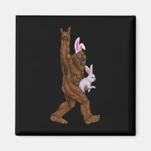 Ostern Bigfoot Bunny in einem Bysket ist Spaß für Magnet