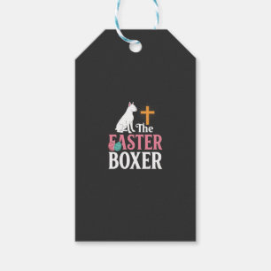 Ostern Boxer Hund Vintage Gravur Shirt Geschenkanhänger