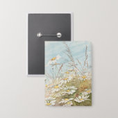 "Ostern bringt den knospenden Frühling"  Button (Vorderseite/Rückseite)