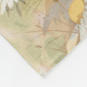 "Ostern bringt den knospenden Frühling" Fleecedecke (Ecke)