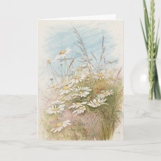 "Ostern bringt den knospenden Frühling" Karte (Vorderseite)