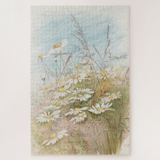 "Ostern bringt den knospenden Frühling"  Puzzle (Vertikal)