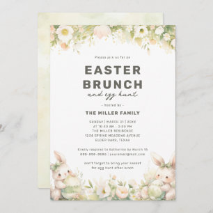 Ostern Brunch Niedlich Pasta Bunny Frische Pasta Einladung