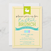 Ostern-Brunch u. Osterei-Jagd-Einladung Einladung (Vorderseite)