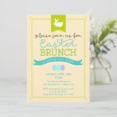Ostern-Brunch u. Osterei-Jagd-Einladung Einladung (Stehend Vorderseite)