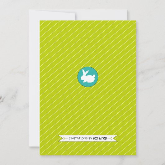 Ostern-Brunch u. Osterei-Jagd-Einladung Einladung (Rückseite)