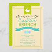 Ostern-Brunch u. Osterei-Jagd-Einladung Einladung (Vorne/Hinten)