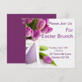 Ostern-Brunchquadrat 5,25" x 5,25" Einladungen (Vorne/Hinten)
