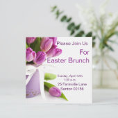 Ostern-Brunchquadrat 5,25" x 5,25" Einladungen (Stehend Vorderseite)