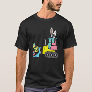 Ostern Bulldozer Niedliche Lkw-Jungen Kinder T T-Shirt