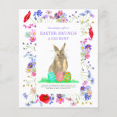 Ostern Bunch und Bunny Egg Hunt Blumengewerbe Flyer (Vorne)