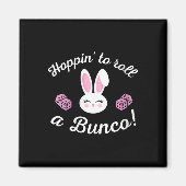 Ostern Bunco Hoppin zum Bunco Dice Bunny Magnet (Vorne)