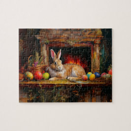 Ostern Bunny Bunte Ostereier Puzzle