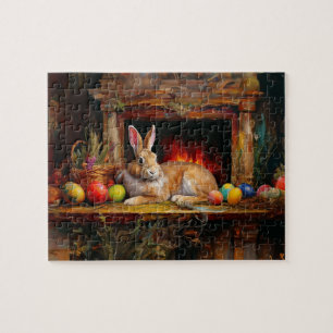 Ostern Bunny Bunte Ostereier Puzzle