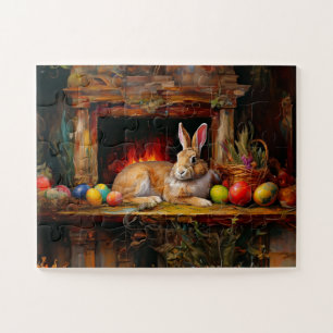 Ostern Bunny Bunte Ostereier Puzzle