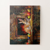 Ostern Bunny Bunte Ostereier Puzzle (Vertikal)