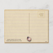 Ostern Bunny Chicken Bunny Egg Feiertagspostkarte (Rückseite)