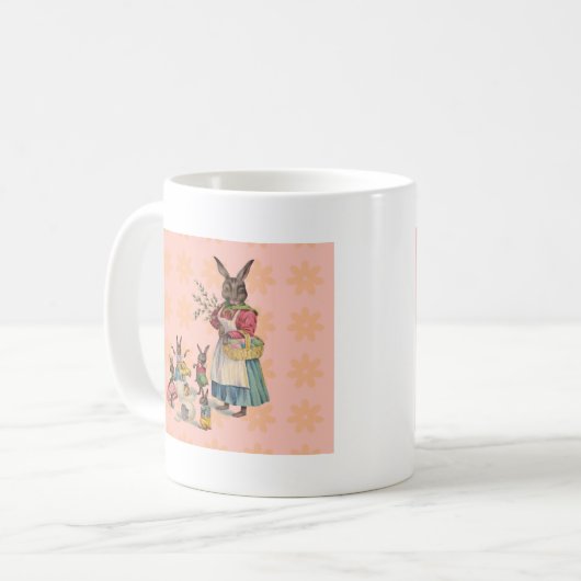Ostern Bunny Chicken Bunny Egg Kaffeetasse (Vorderseite Links)