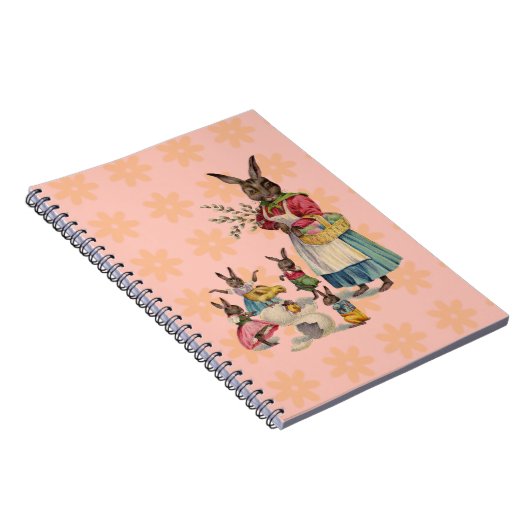 Ostern Bunny Chicken Bunny Egg Notizblock (Rechte Seite)