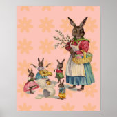 Ostern Bunny Chicken Bunny Egg Poster (Vorne)