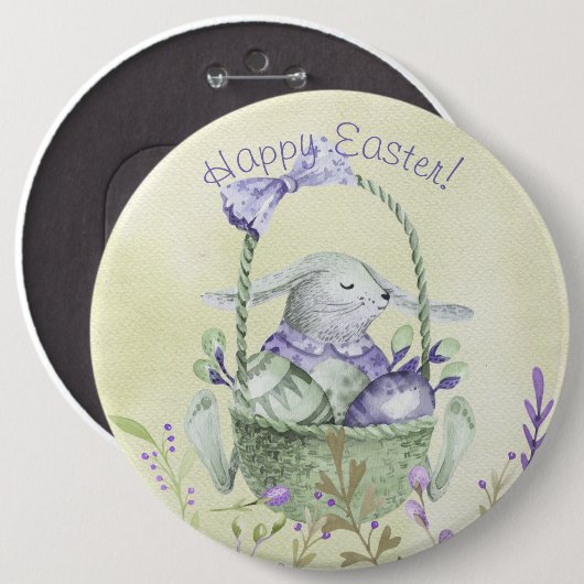 Ostern Bunny Egg Basketball Paradies für Kletterhe Button (Vorne & Hinten)