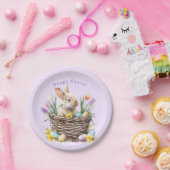 Ostern Bunny Egg Korb Frühlingstraining Pappteller (Party)