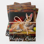 Ostern Bunny farbenfrohe Ostereier Happy Oster Geschenkpapier Set (Beispiel)