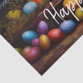 Ostern Bunny farbenfrohe Ostereier Happy Oster Seidenpapier (Detail)