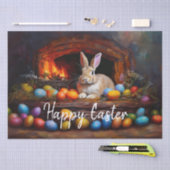 Ostern Bunny farbenfrohe Ostereier Happy Oster Seidenpapier (Handwerk)