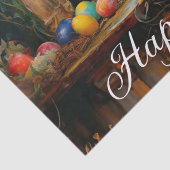 Ostern Bunny farbenfrohe Ostereier Happy Oster Seidenpapier (Detail)