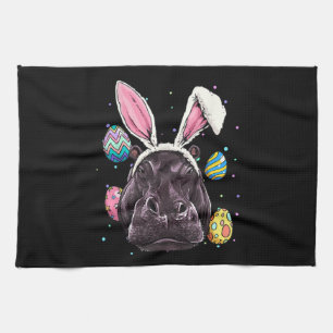 Ostern Bunny Hippo Funny Osterfest Wandern Geschirrtuch