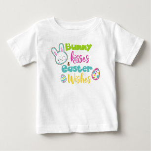 Ostern, Bunny Kisses Ostern wünscht, Ostereier Baby T-shirt
