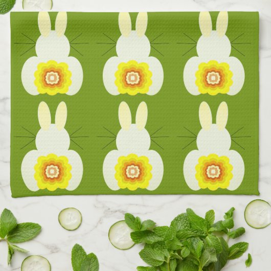 Ostern Bunny Kitchen Handtücher (Gefaltet)