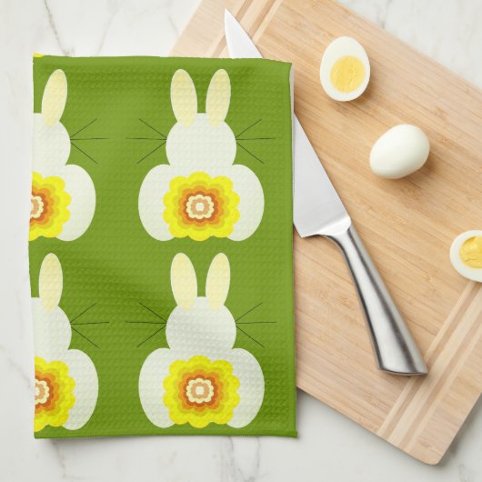 Ostern Bunny Kitchen Handtücher (Viertel Falte)